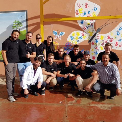 Das Sozialprojekt von Geberit mit acht Azubis fand in Marokko statt.