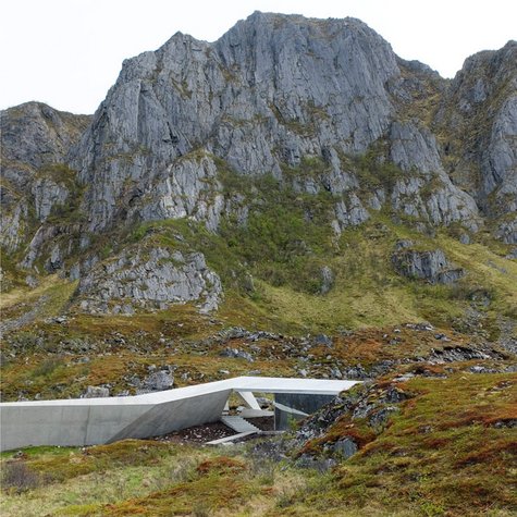 Das Bukkekjerka-Servicegebäude auf der Vesterålen-Insel Andøya. © MORFEUS Støvring Wille