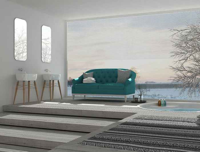 Badezimmer, Sofa 