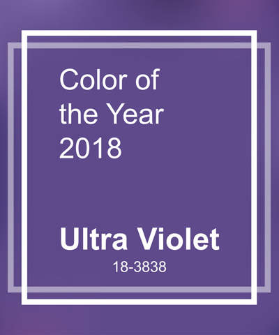 Pantone, Pantone 2018, Pantone Ultra Violet, Farbe des Jahres, Farbe des Jahres Ultra Violet