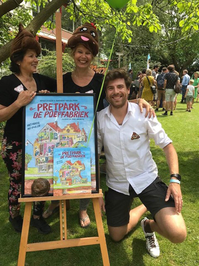 Die Autorinnen Marja Baseler und Annemarie van der Brink mit Illustrator Tjarko van der Pol.