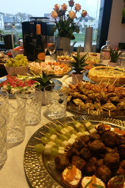 Essen und Trinken beim Blogger@AquaCleanSpace-Event von Ira.