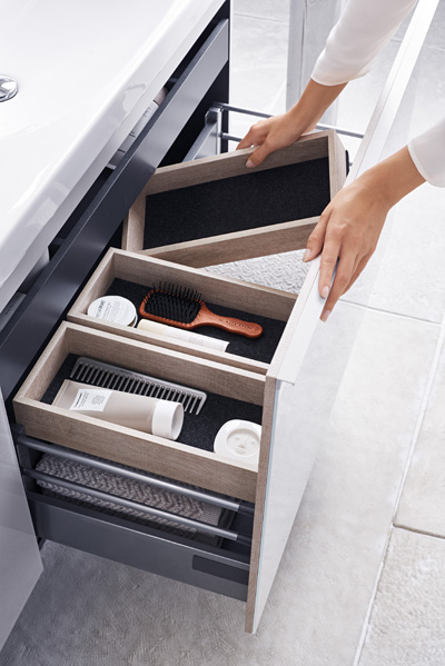 Geberit Acanto Unterschrank mit Ordnungssystem.