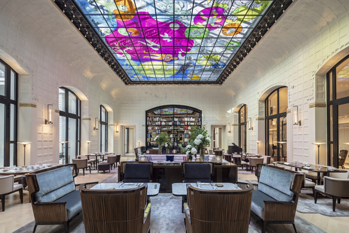 Das Restaurant Le Saint Germain im Hotel Lutetia in Paris.