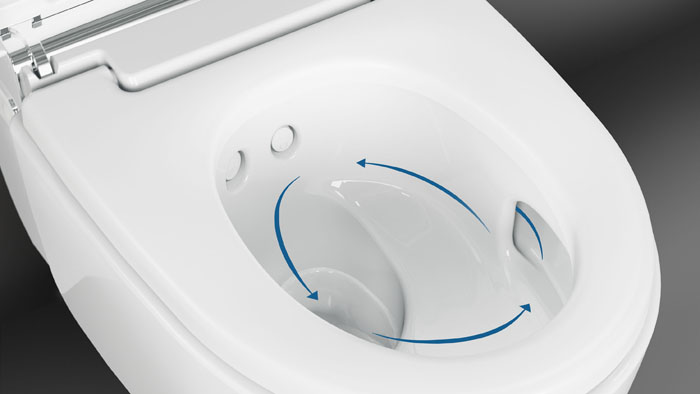 Geruchsabsaugung des Geberit AquaClean Mera