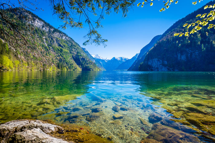 Der Königsee in den bayrischen Alpen