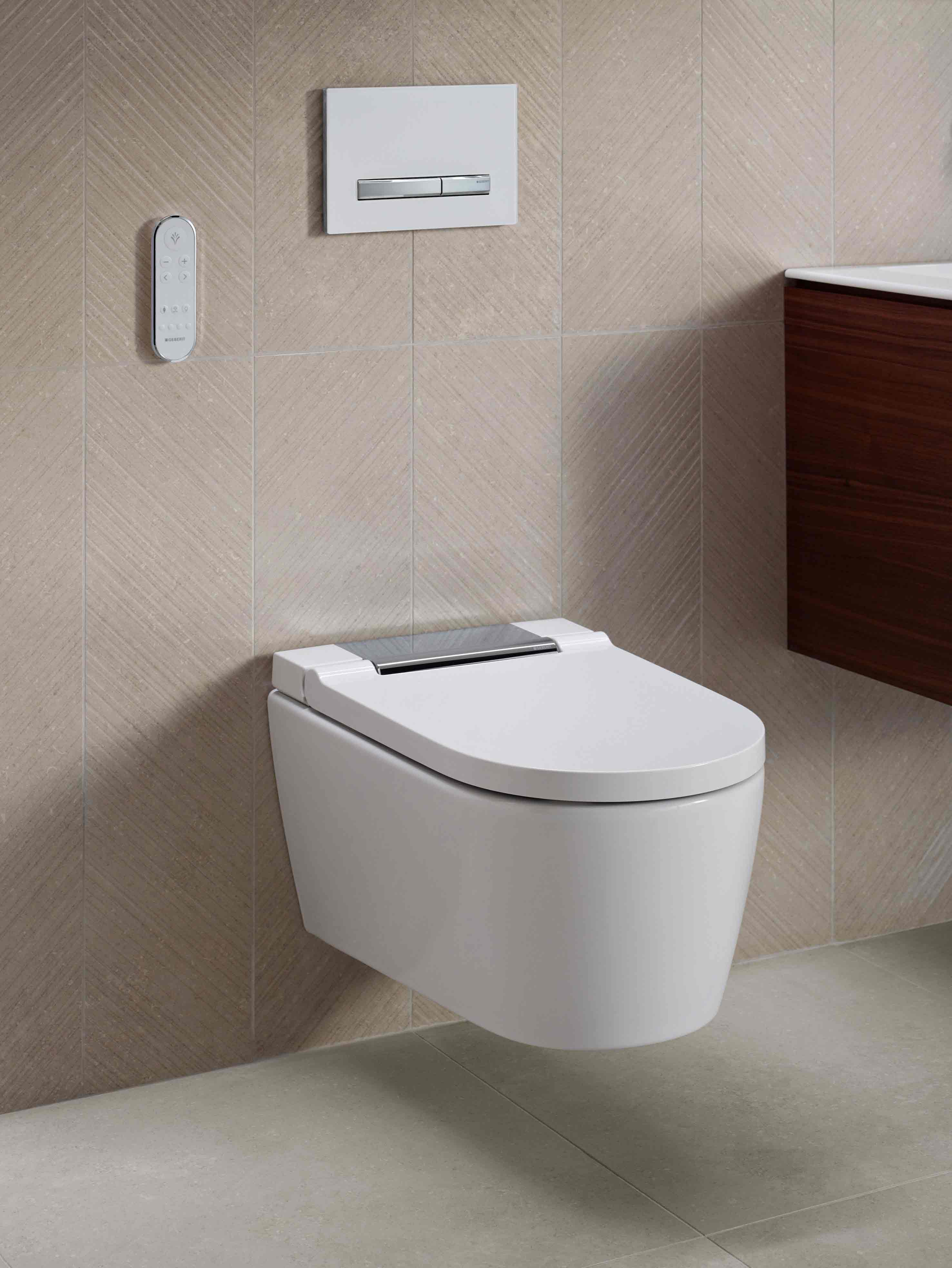 Das Dusch-WC AquaClean Sela überzeugt mit klarer Formensprache.