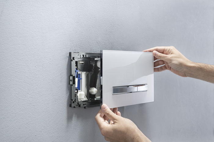 Betätigungsplattte Geberit Sigma 50 mit DuoFresh Modul.