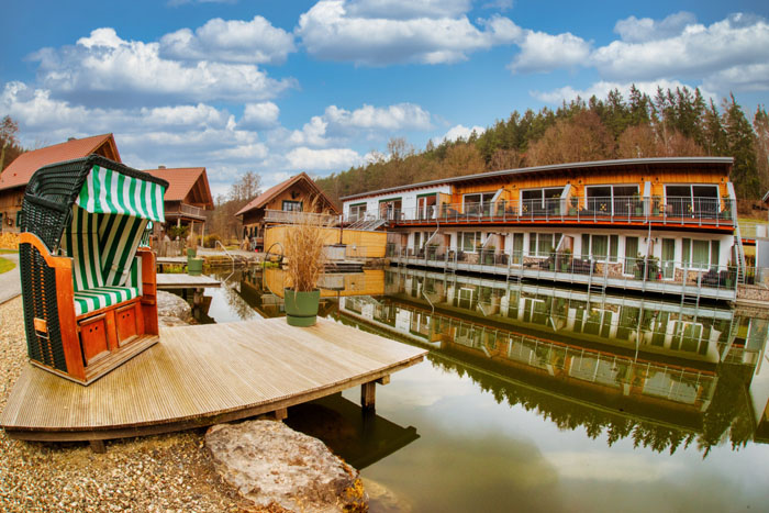 Der Garten des Landgasthofs Hessenmühle