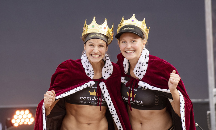 Chantal Laboureur und Sarah Schulz bei King of the Court 2021 in Hamburg